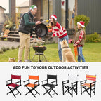 Director Chair Replacement Canvas, Directors Chair Replacement Covers For Beach Chairs, White Black Red Rainbow Canvas Seat Stool Protector For Home Director (Multi-Color)