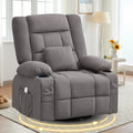 Rocker Recliner Chair with Heating and Kneading Massage for Adults,360°Swivel Rocker Recliner with Cup Holder and USB Charge Port for Living Room,Bedroom, Nursery