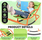 Kids Sensory Rocking Chair for Children Under 55 Inches Tall, Autism and ADHD Balance Seat Helps Kids Relax, Focus and Play, Comfortable Indoor & Outdoor Rocker for Bedroom, Nursery and Sensory Room