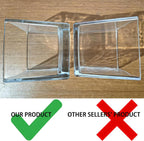 Set of 6 Square Glass Vases for Centerpieces – 5in x 5in x 5in Clear Short Flower Vase, Plant Terrariums, or Candle Holders for Wedding Centerpieces, Office Decor, Home Décor, Parties