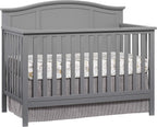 Oxford Baby Emerson 4-in-1 Convertible Baby Crib, Dove Gray, GreenGuard Gold Certified