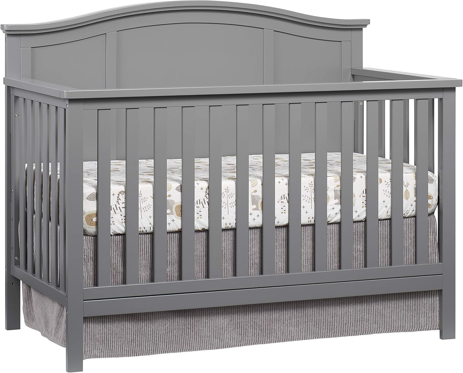 Oxford Baby Emerson 4-in-1 Convertible Baby Crib, Dove Gray, GreenGuard Gold Certified