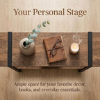 Solid Wood Console Table with 2-Tier Shelf, Narrow Sofa Table Behind Couch, Heavy Duty Entryway Table for Small Spaces, Industrial Farmhouse Hallway Table, W Walnut Color 31.5"L×7.9"W×39.4"H