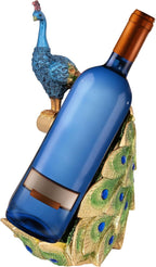 Decorative Wine Bottle Holder - Peacock Blue