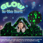 Kids Play Couch, Modular Toddler Glow Sofa for Playroom Bedroom，Imaginative Convertible Play Couch for Boys Girls.Gift for Kids.Spaceman