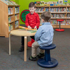Kore Preteen Wobble Stool, Flexible Seating, Age 10-11, 18.7in, Sand Dollar | Wiggle chair for classroom and home boosts focus, improves posture, and provides an energy outlet; anti-tip base; Made in USA