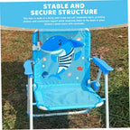 Kids Beach Chair with Umbrella, Kids Beach Chair with Umbrella, Foldable & Detachable Portable Oxford Cloth Cute with Canopy for Outdoor Summer, Blue