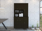 1 Shelf 1 Drawer Pantry Cabinet Black