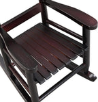 Kids Rocking Chair, Children’s Rocking Chair, Toddler Rocking Chair Porch Rocker Chair with Classic Rocker and Hardwood Construction, for Nursery, Indoor, Outdoor, Living Rooms (Espresso)