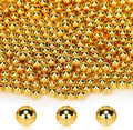 Suream 1300PCS Pearl Beads for Centerpieces, 8mm/0.31in No Hole Artificial Beads for Vase Filler, Jewelry Making, Table Scatter, Wedding Decoration, Makeup Holder, DIY Craft Projects, Gold Plated