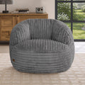 Bean Bag Chair for Adults Teens, Comfy Reading Chair Sofa with Round Seat | DarkGray, Giant Bean Bag with Filler, Corduroy Beanbag Chairs Floor Sofa, For Living Room, Bedroom, Gaming