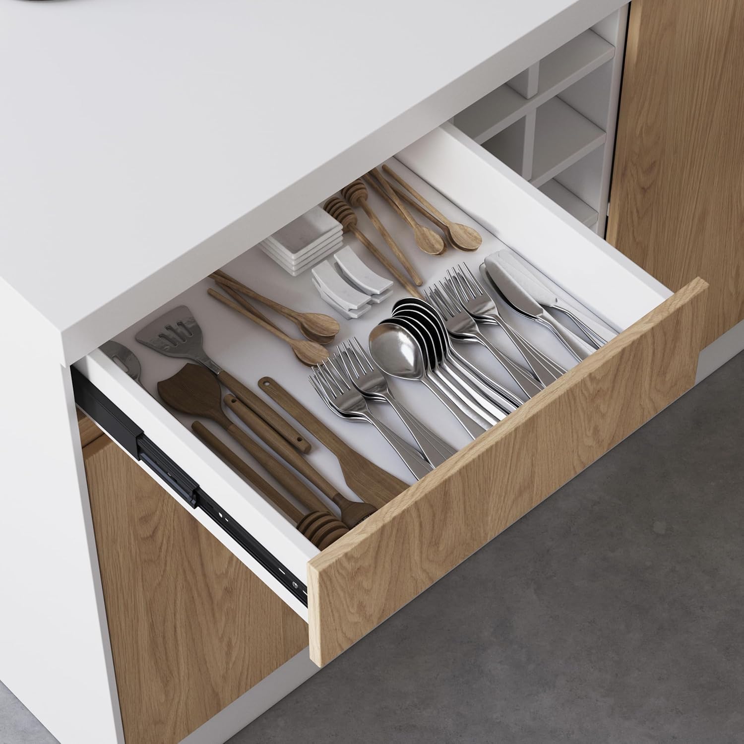 homary Kitchen Island with Storage & LED, 50" White Wood Islands with Wine Rack, Drawers & Shelves, Modern Kitchen Table for Dining Room, Prep & Gatherings, Without Chair