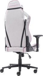 NEWSKILL Takamikura V2 Ergonomic Gaming Chair with 4D Armrests, 180° Backrest, Breathable Fabric and Steel Base, Pink