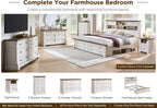 6 Drawers Dresser for Bedroom 54" Wide Wood Nursery Dressers w/Roman Column | Large Dressers & Chests of Drawers, Wooden Dresser TV Stand for Nursery Bedroom Living Room Hallway, Antique White