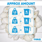 Tumbler Home Mix of White Seashells - Set Includes 1 Pound White Shells up to 3 inches - Home Decor, Vase Filler, Wedding Centerpiece, Christmas, Craft, Candle Making-Sea Shell Mix