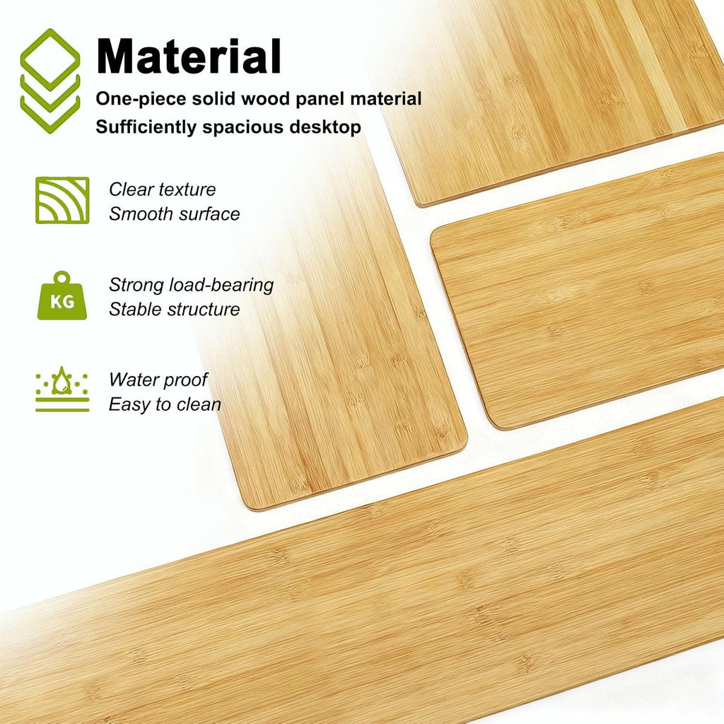 Universal Solid Wood Tabletop, 47.2"x19.7"x0.8" DIY Multi-Purpose Desktop, Rectangular Countertop for Washer Stand, Shelf Board, Workbench & Dining Table, Compatible with Standing Desk Bases