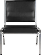 EMMA + OLIVER 950 lb. Rated Black Antimicrobial Vinyl Bariatric Medical Reception Chair