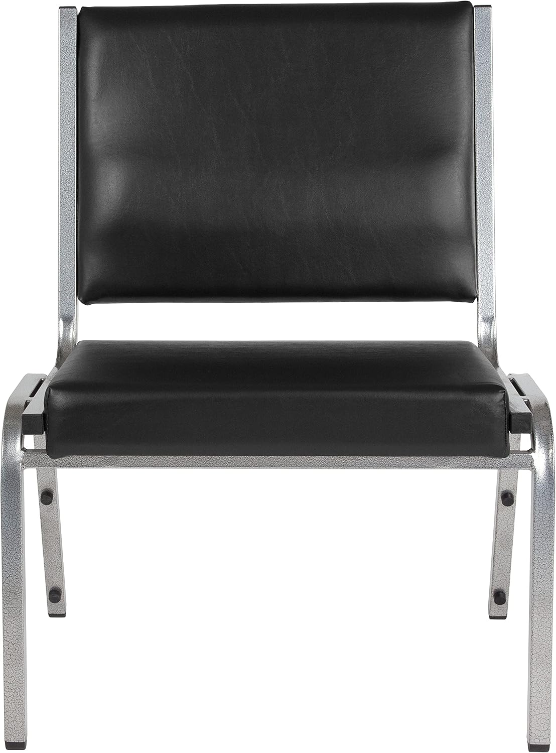 BizChair 950 lb. Rated Black Antimicrobial Vinyl Bariatric Medical Reception Chair