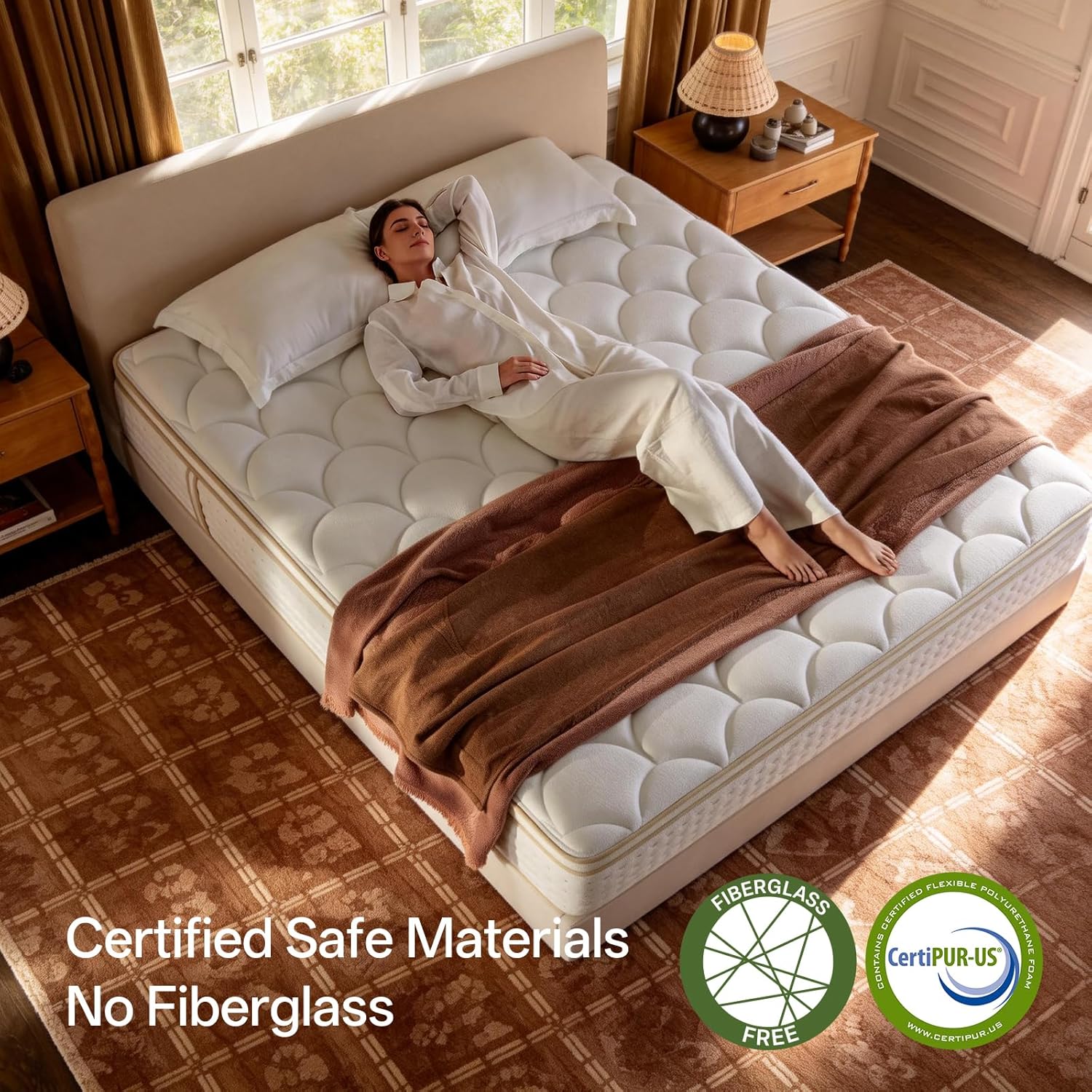 12 Inch King Size Mattress | The Feel Most Sleepers Prefer King Mattress Hybrid | Contouring Memory Foam Comfort & Balanced Support for Back and Side Sleepers – Medium-Firm (King, 12, 12, Inches)