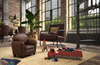 Atmosphera Children's Club Chair - Aged Leather Effect