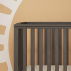 Child Craft London Crib and Changing Table Nursery Set, 2-Piece, Includes 4-in-1 Convertible Crib and Changing Table, Grows with Your Baby (Dapper Gray)