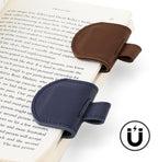 SESENSE Magnetic Pen Holder for Notebook - 3 Pcs Leather Magnetic Bookmarks Holder for Reading Women, Book Lover Gifts for Bookish, Standard Size