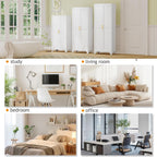 71" Tall Metal Pantry Storage Cabinet with Doors and 4 Adjustable Shelves, Freestanding White Cupboard for Kitchen, Dining Room or Living Room