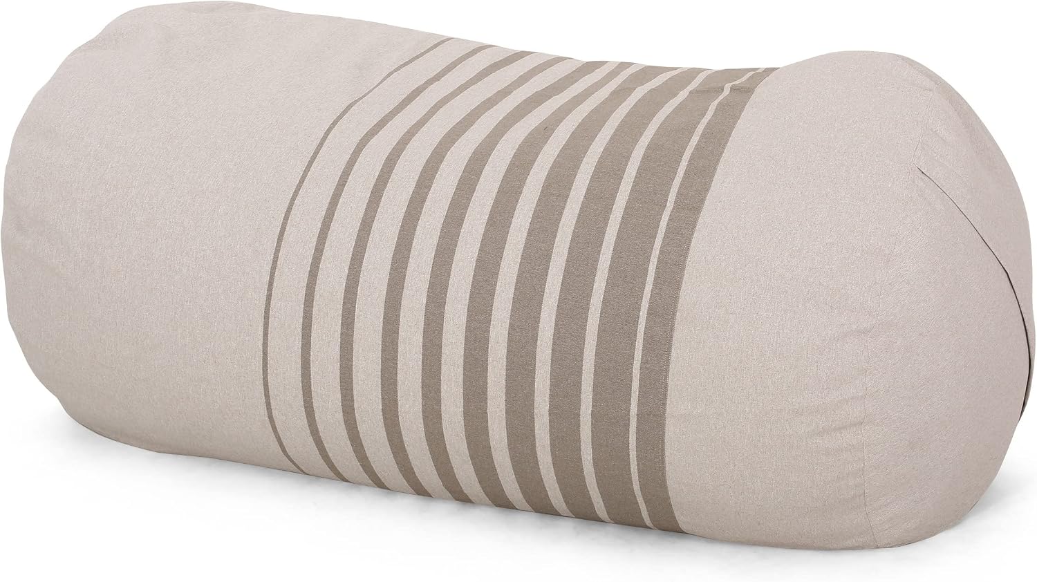 Christopher Knight Home Hudgeons 6.5 Foot Striped Bean Bag - Natural/Brown Stripes