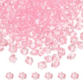M METERXITY 1000-Pack Fake Ice Rocks, 6x9mm Fake Crushed Ice Acrylic Gems Diamonds for Vase Fillers/Fish Tank/DIY Crafts [Pink]