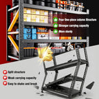 79"W Heavy Duty Storage Shelves, 8000LBS Adjustable Garage Shelving Unit, Rust Proof Large Metal Storage Rack, 24"D x 79"W x 74"H Industrial Shelving for Warehouse, Basement, Shop, Supermarket