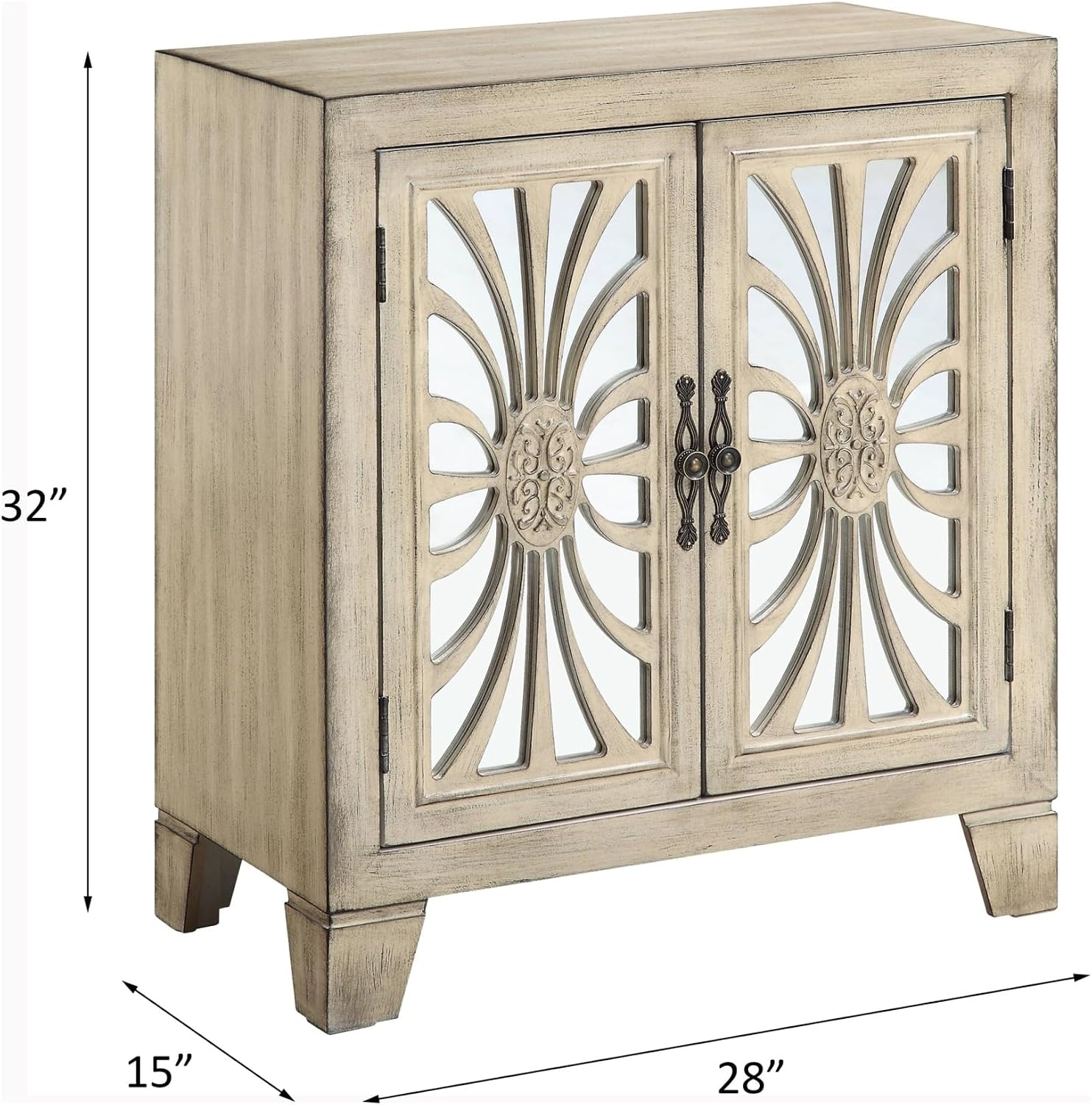 Console Cabinet with 2 Door, Retro Style Pantry Storage Locker for Kitchen Living Room,for Kitchen Home