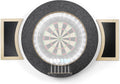 Dart Board Cabinet Set with LED Light; Bristle Dartboard, Built in LED Light, Darts and Chalkboards