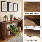Side Table with 2 Tier Storage Cabinet, Small End Tables Wood Solid with Glass Top, Rustic Industrial Bedside Nightstand for Bedroom, Living Rooms, Small Spaces