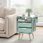 SYKIARIOL Kids Nightstand,Cute End Table with Storage Drawer,Nightstand for Girls Bedroom Furniture