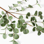 6 Pcs 27" Eucalyptus Stems Greenery Stems Eucalyptus Leaf Spray in Green Silk Plastic Plants Floral Artificial Plants for Home Party Wedding Decoration
