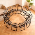 JPBSTO 12 Pack Folding Chair,Balck Color,Single Piece,Foldable Space - Saving Design for Indoor/Outdoor Use