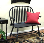 Carolina Living Windsor 44" Entryway Bench for Foyer, Entryway or Hallway, Antique Black