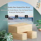 Solid Wood Folding Bar Stool Height Foldable Stool Tall Stool 3 Step Multifunction Indoor Ladder Stool Portable Foldable Stool Step Stool For Household Kitchen Bathroom Storage Shelf(Wood color)