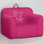 Delta Children 6-7 Cozee Chair - Foam Kids Chair for Ages 18 Months and Up, Hot Pink