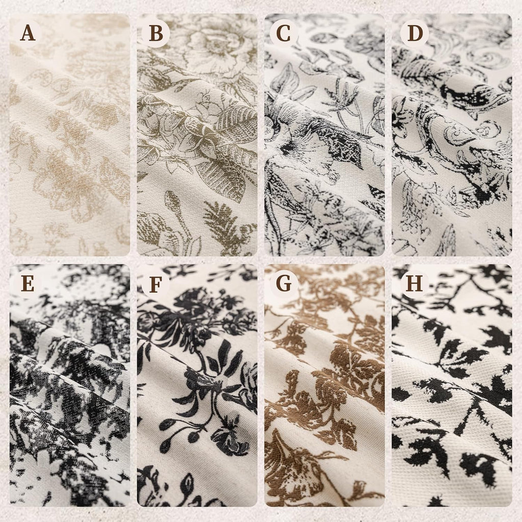 Custom Window Seat Cushion Vintage Chinoiserie Floral Chenille High Density Bay Window Sill Bench Seating Foam Cushions for Indoor Furniture, Mudroom, Reading Kitchen Breakfast Nook, Non Slip Bottom