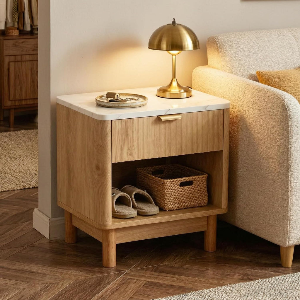 Oak Fluted Cabinet, Pantry Cabinet for Living Room, Hallway
