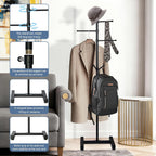 Metal Coat Rack Freestanding heavy duty,modern coat rack Sturdy Coat Tree Stand,3 straight arm, it can be used to hang wallets, clothes and hats for entrance halls, living rooms, bedrooms and offices.