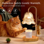 BYART Candle Warmer Lamp with Timer Dimmable, Adjustable Height Wax Melts Warmer for Jar Candles, Birthday Mothers Day Gifts for Women Mom, House Warming Gifts New Home Decor