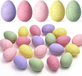 Waipfaru 20 Pcs Easter Eggs, 2.4'' Plastic Speckled Easter Eggs and Vase Filler, Pastel Easter Eggs for DIY Spring Farmhouse Home Table Easter Decorations (Purple, Pink, Yellow, Green)