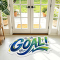 Soccer Rug, 24"x40" Area Rug Washable Low Pile Soft Soccer Mat for Boys Bedroom Playroom Entryway Soccer Decorative Room Decor