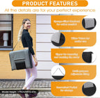 Floor Chair with Back Support 14-Position Adjustable Floor Chair Portable Ground Seating for Adults & Kids Foldable Meditation Seat with Japanese KOYO Bearings & Washable Linen Cover (Black)