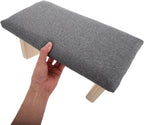 Portable Foldable Wooden Meditation Bench with Cloth Cushion for Zen Practices and Outdoor Use, Lightweight Prayer Bench Stool for Comfortable Kneeling and Praying
