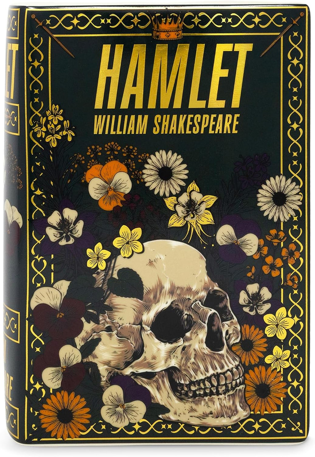 Steel Mill & Co Original Large Book-Shaped Decorative Vase, Ceramic Vases for Home Decor, Cute Bookshelf Decor, Unique Vase for Book Lovers, Hamlet