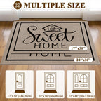 Vaukki Indoor Door Mat 17"x30", Ultra Thin Doormat Indoor Entrance, Non Slip Rubber Backed Inside Welcome Mat for Front Door, Low-Profile Washable Dirt Trapper Entry Floor Mat for Entryway, Sweet Home