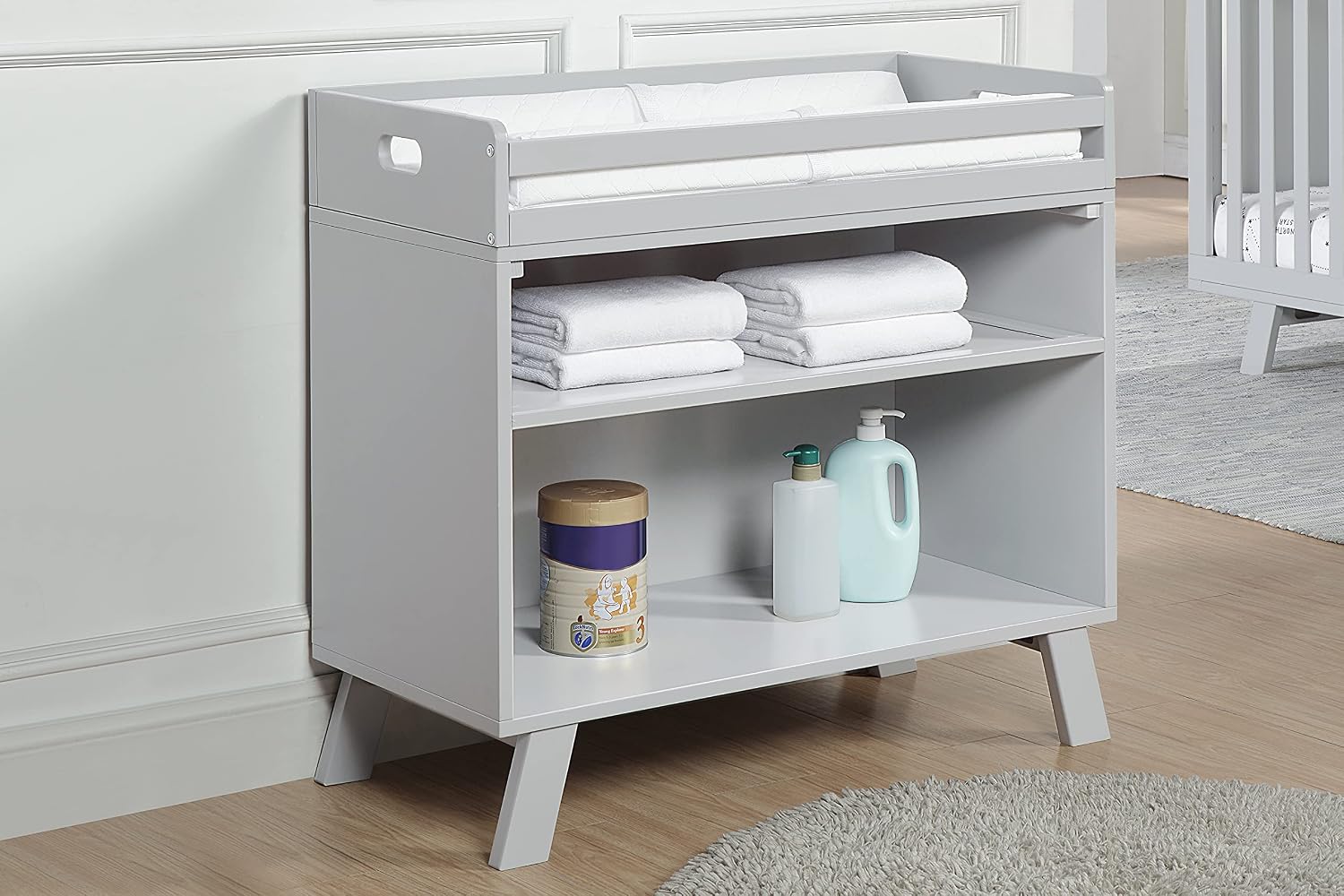 Multi Purpose Changing Table Gray,Gray